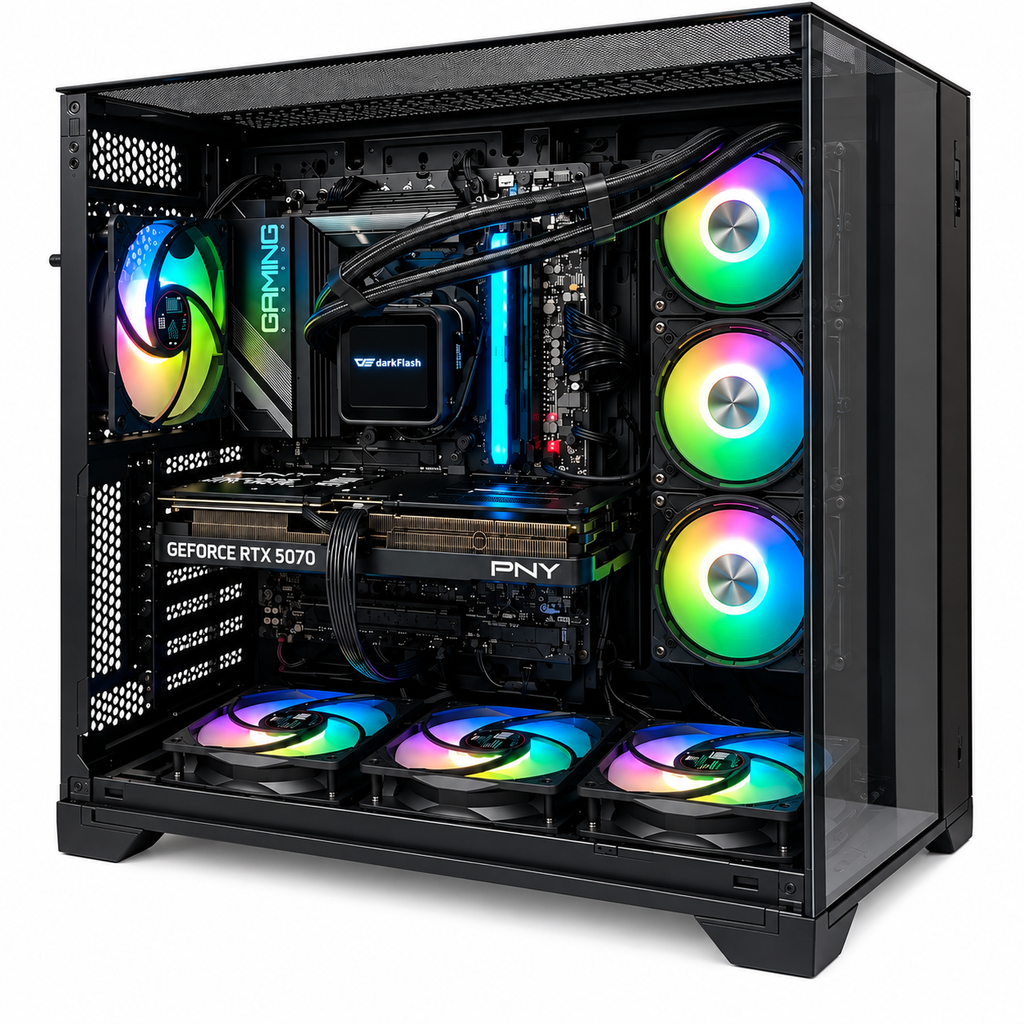 Custom Lian li Ryzen O11  7 9700x 16GB DDR5 RAM 1TB SSD NVIDIA RTX 5070 GRAPHICS