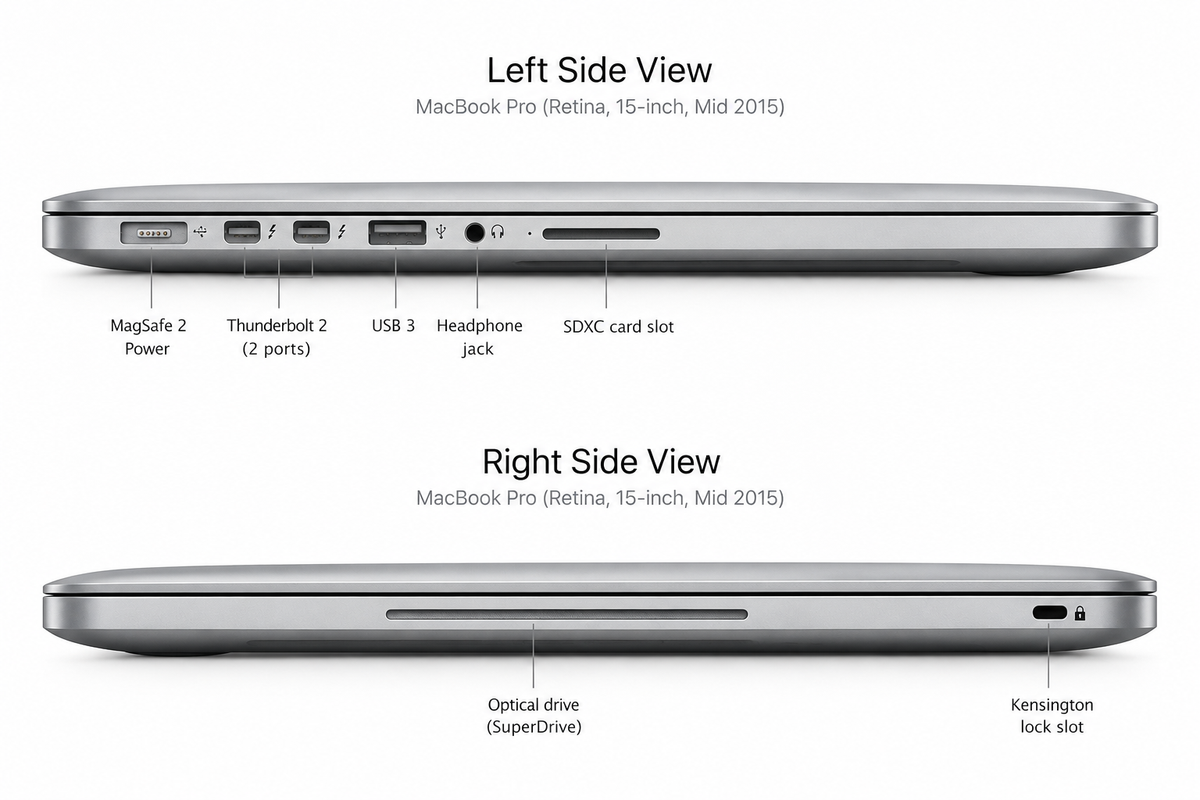 2015 Apple MacBook Pro 15" i7 16GB 256 GB SSD
