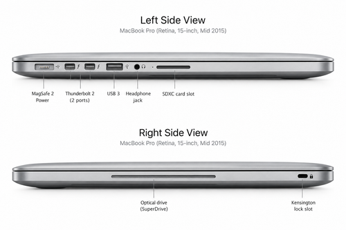 2015 Apple MacBook Pro 15" i7 16GB 256 GB SSD