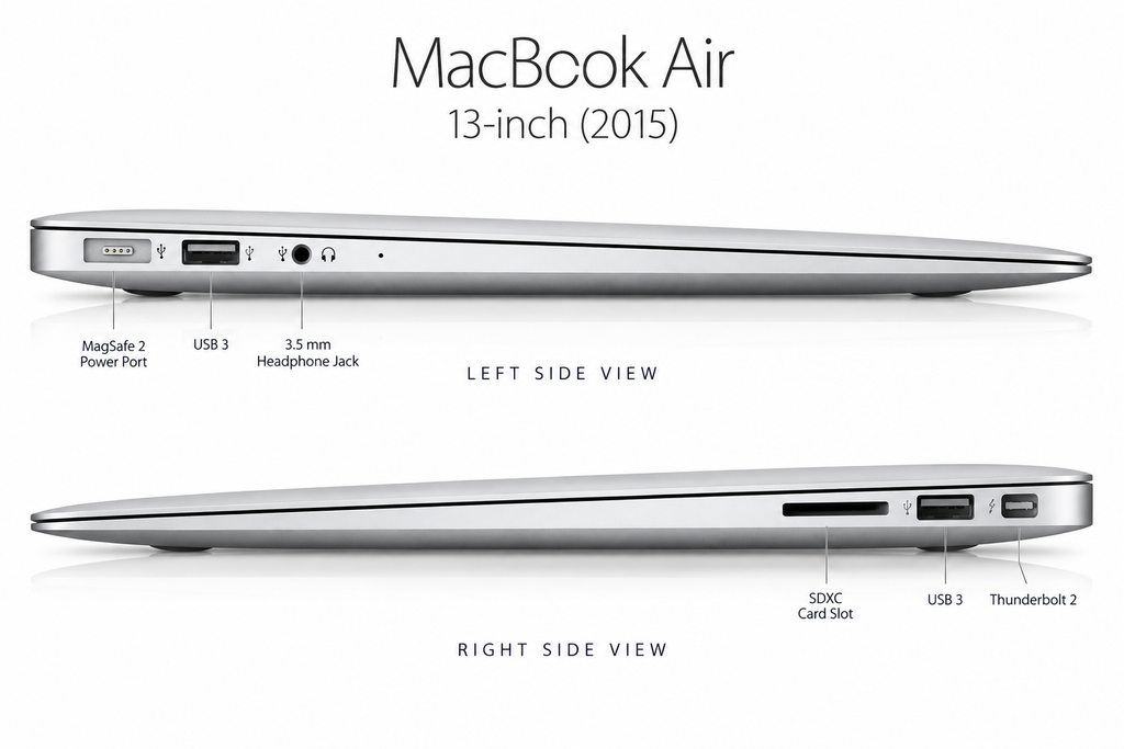 2015 Apple Macbook Air 13" i5 8GB 128 GB SSD