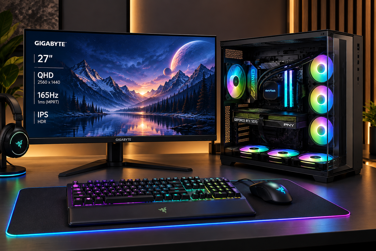 Custom Lian li Ryzen O11  7 9700x 16GB DDR5 RAM 1TB SSD NVIDIA RTX 5070 GRAPHICS