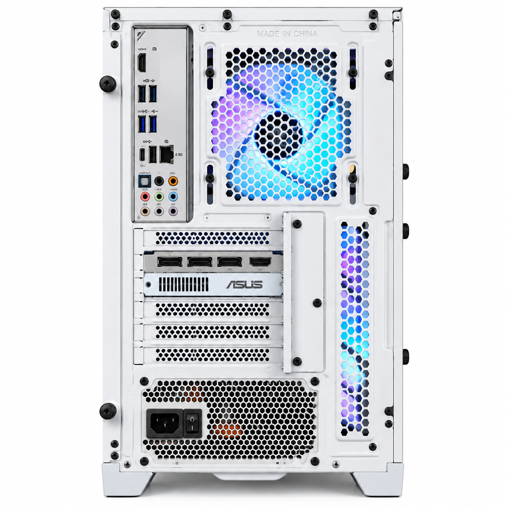 Lian Li 011 RGB AMD Ryzen 7 9800X3D 32GB DDR5 2TB SSD NIVIDA RTX 5070 GRAPHICS CARD