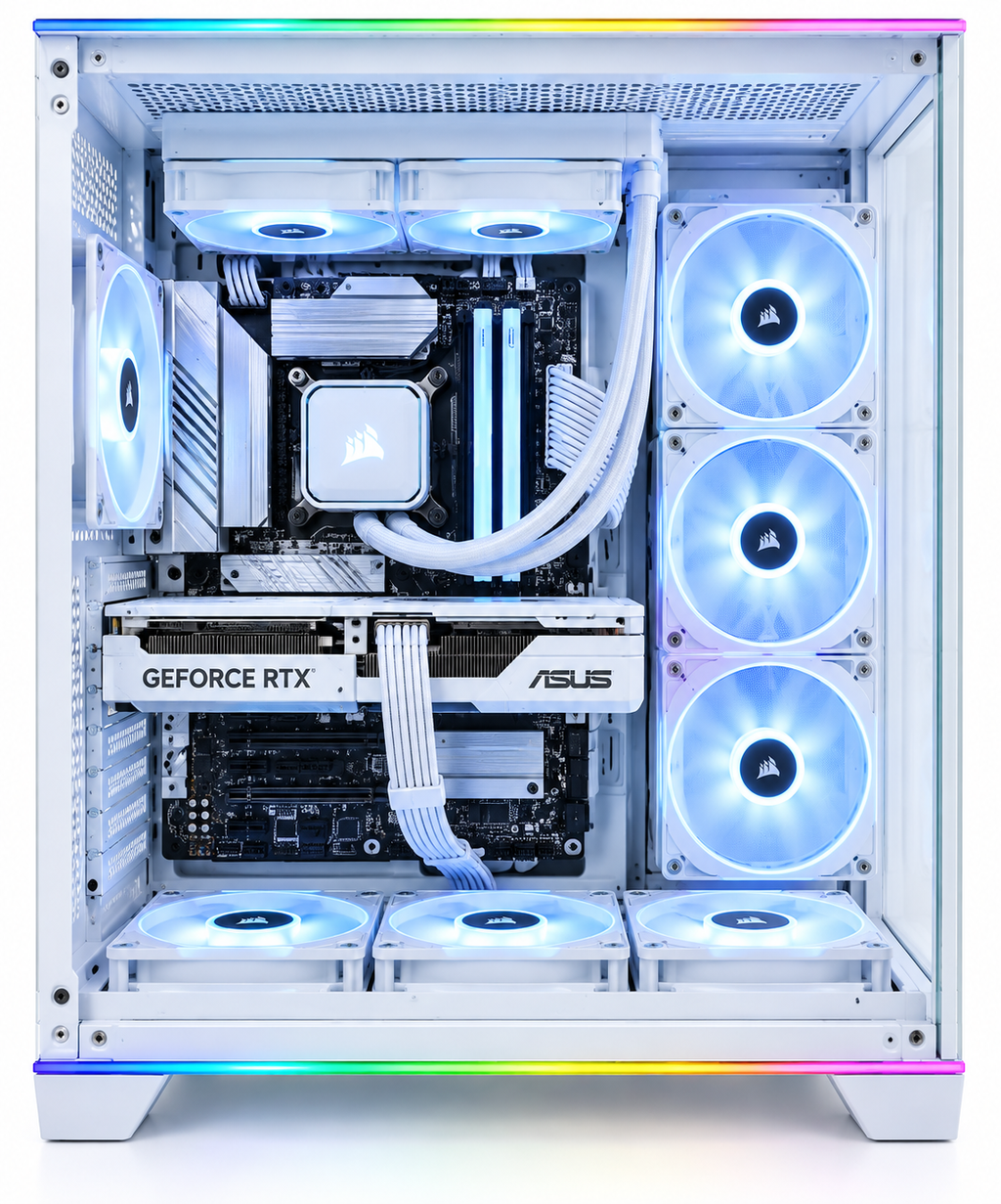 Lian Li 011 RGB AMD Ryzen 7 9800X3D 32GB DDR5 2TB SSD NIVIDA RTX 5070 GRAPHICS CARD