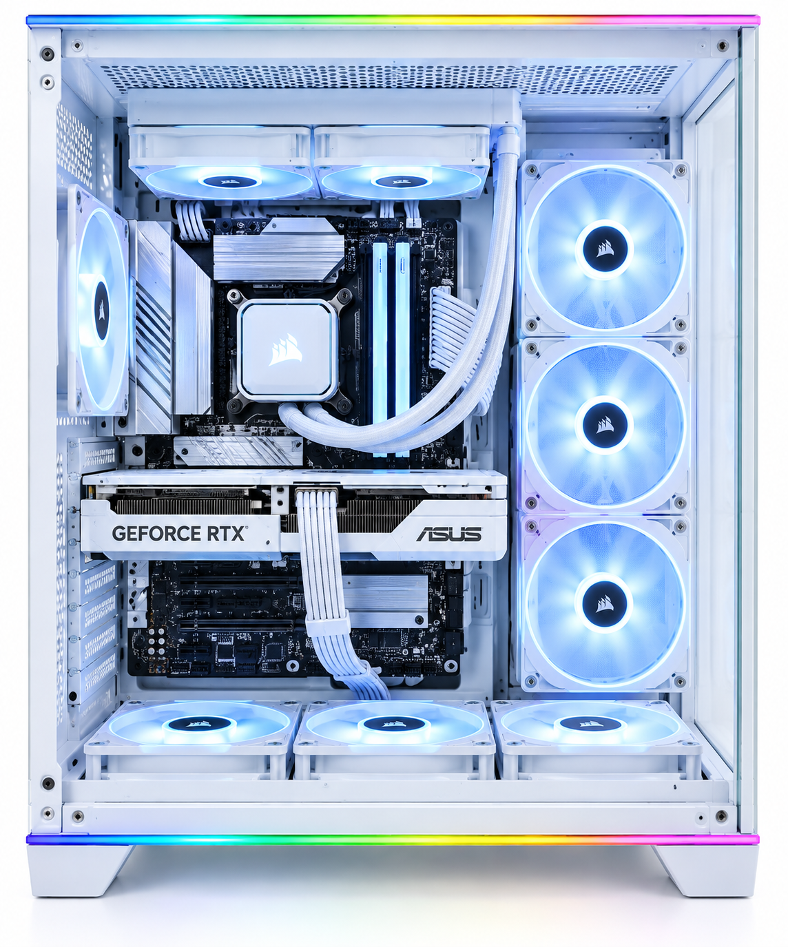 Lian Li 011 RGB AMD Ryzen 7 9800X3D 32GB DDR5 2TB SSD NIVIDA RTX 5070 GRAPHICS CARD
