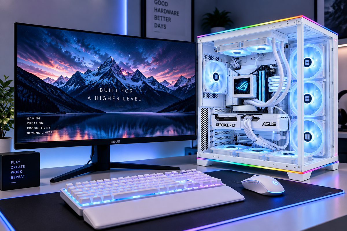 Lian Li 011 RGB AMD Ryzen 7 9800X3D 32GB DDR5 2TB SSD NIVIDA RTX 5070 GRAPHICS CARD