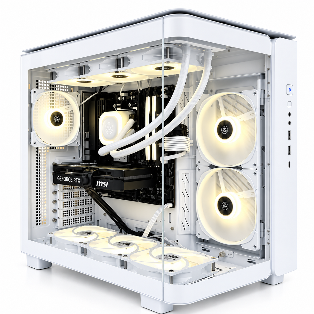 Custom King 95 Gaming PC Ryzen 5 7500X3D 16 GB DDR5 RAM 1 TB SSD NIVIDA RTX 5060 GRAPHICS