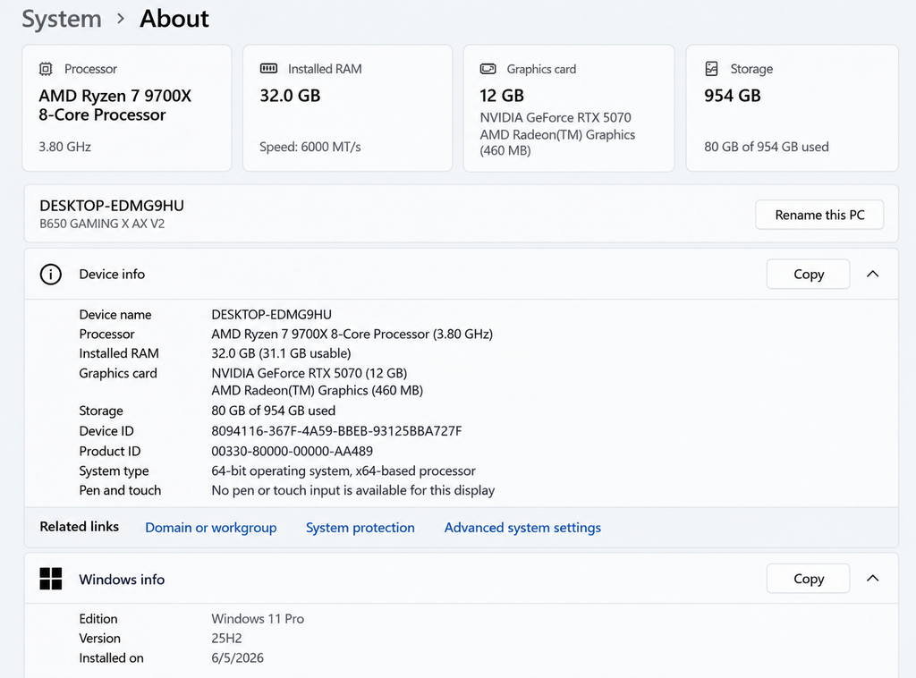 Lian Li 011 Ryzen 7 5070 GRAPHICS GAMING PC